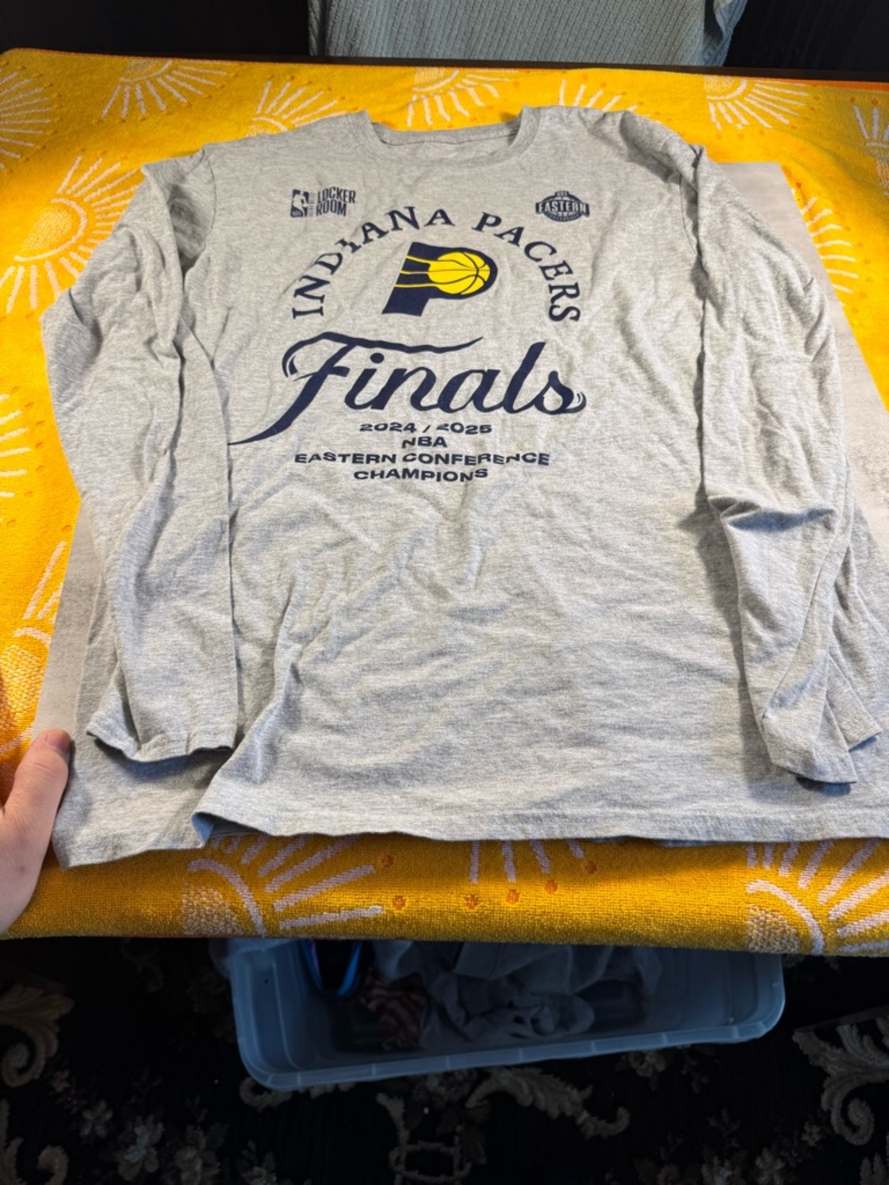 Fanatics Gray Crewneck Tee with White Logo